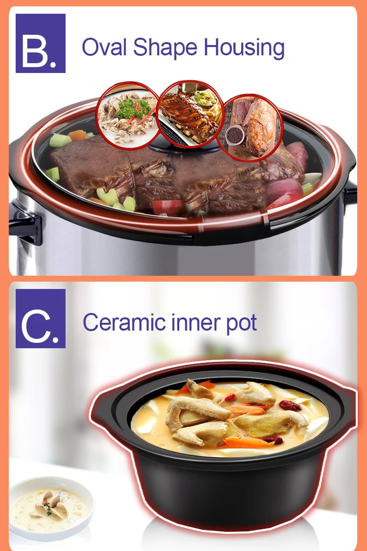New Design Multicooker Hot Pot High Quality Multi Function Cooker Slow