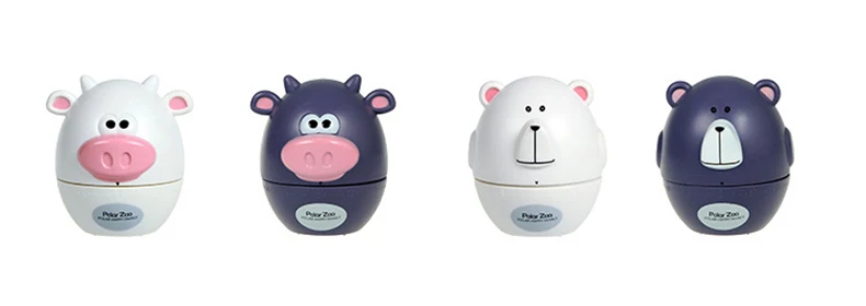 Creative Kitchen Timer Cartoon Animal Alarm Clock  Cute Cows Bear Timer 60 Minutes Mechanical Wind Up Countdown Cooking Timer
