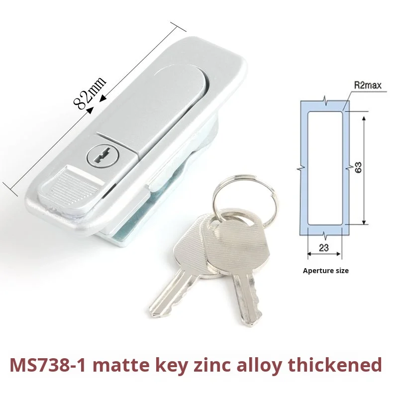 MS738-1 Electric Cabinet Flat Lock Industrial Mechanical Door Lock Aluminum Profile Distribution Box Lock for Cabinets details
