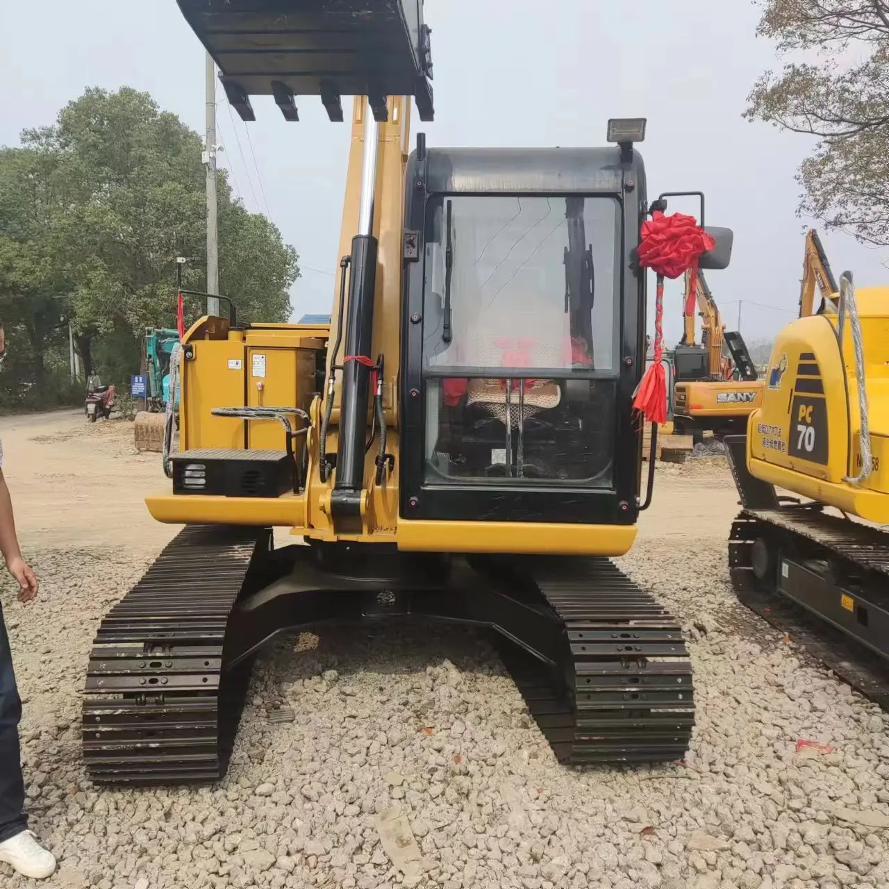 Cheap Small Excavators Used Excavator Digger Cat307/7ton Small Crawler ...