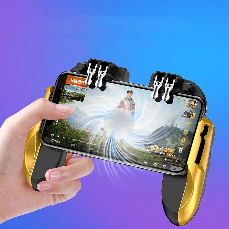 h9 abs zinc alloy six-finger gaming gamepad mobile cooling fan