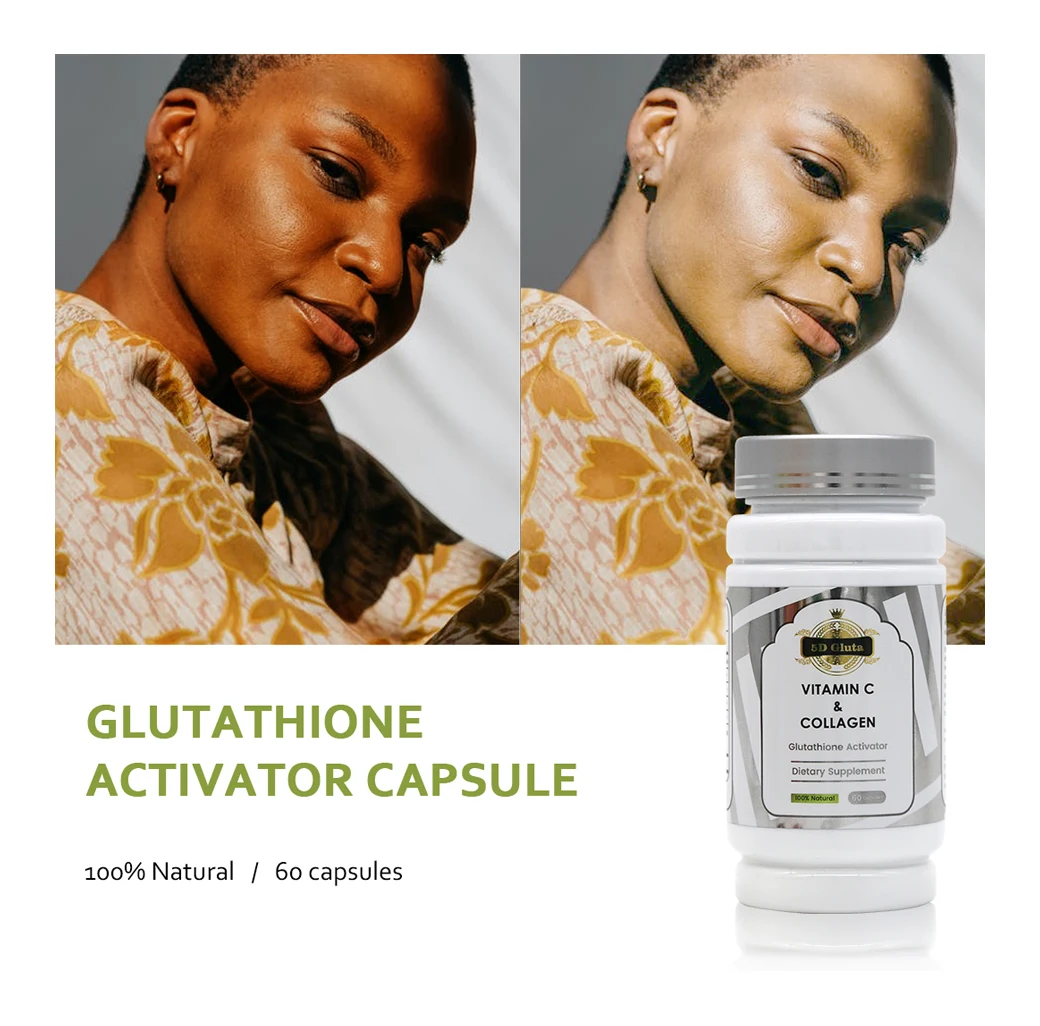 etre belle glutathione 5d Gluta Supplement Vitamin C Collagen Pills Skin Whitening Capsules Scent:Fresh Citrus Scented Helena Ferrari GHN Gluta-C Glutathion 200mg