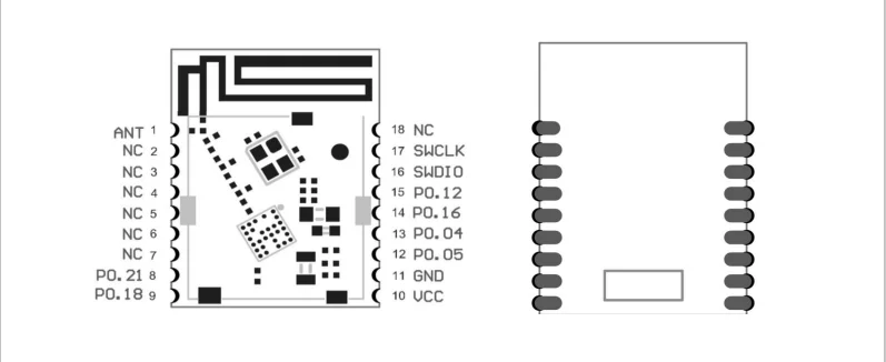 Thingoo smallest bluetooth nRF52805 low energy bluetooth beacon programmable module zigbee iot manufacturers - ANKUX.COM