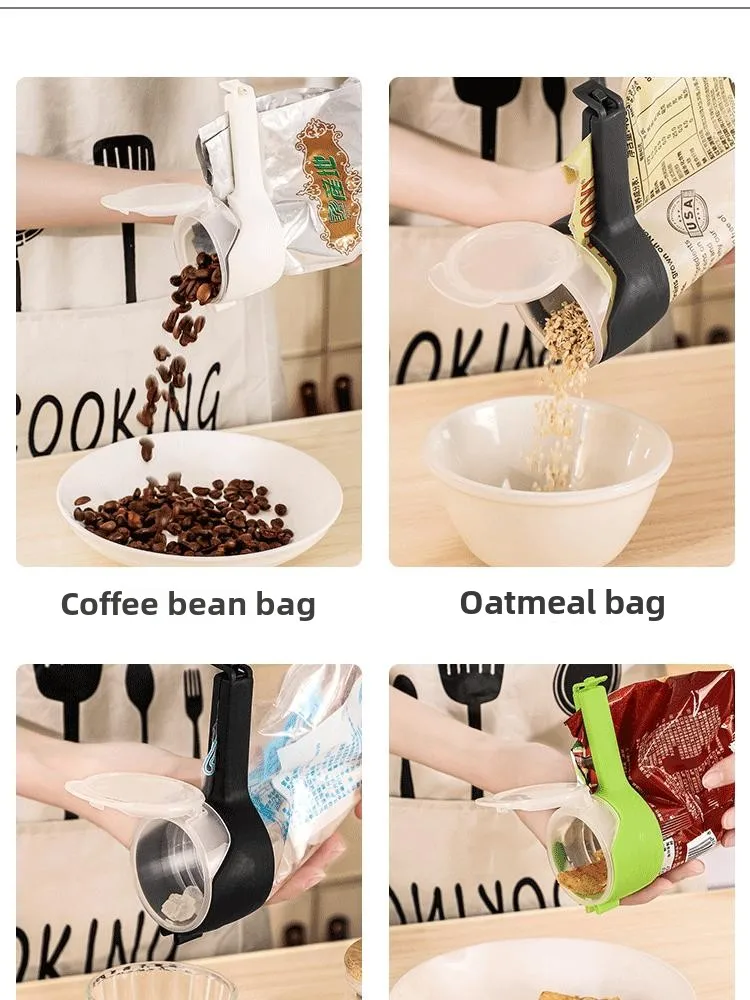 Household Sundries Moisture-Proof Discharge Snack Bag Sealing Clip Tea Food Preservation Plastic Bag Clip Leak-Proof Seal for