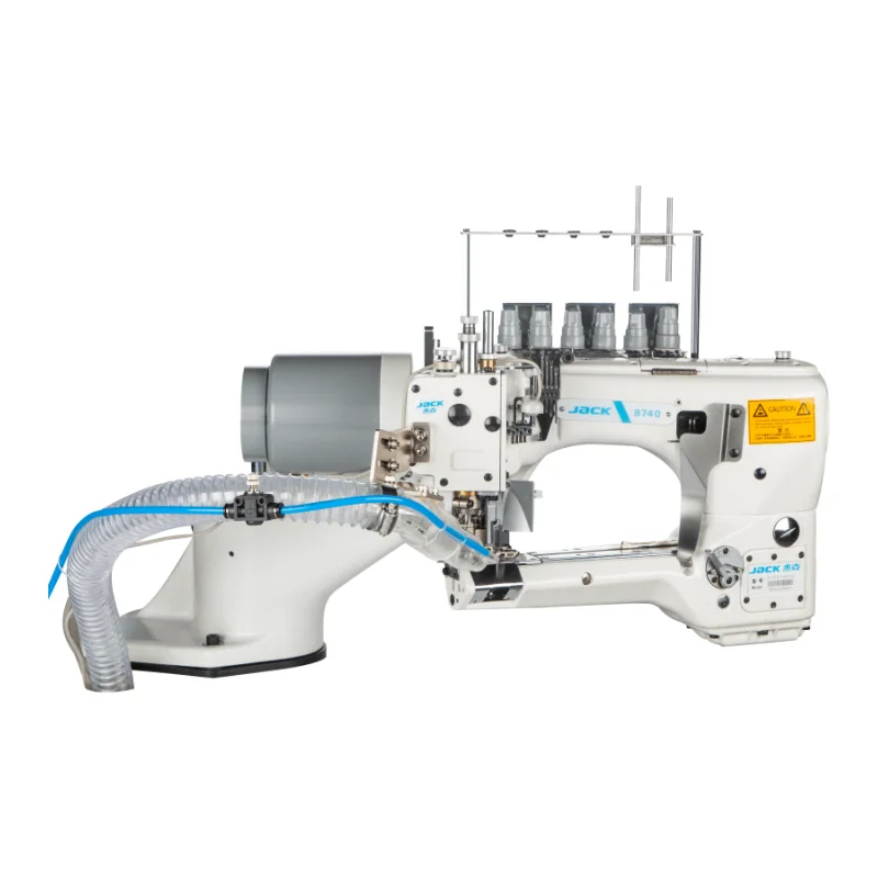 Jack 8740 Curved Arm 4 Needle Six Thread Patchwork Machine With