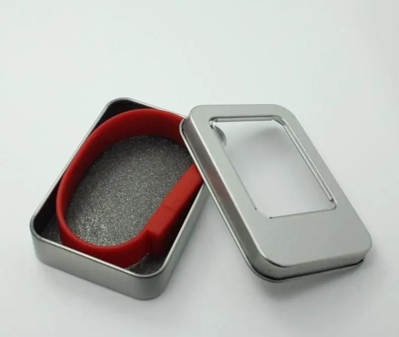 %100 real capacity Custom logo Silicon Bracelet Wrist Band USB Flash Drive USB 2.0 Flash Stick Pen Drive - ANKUX.COM