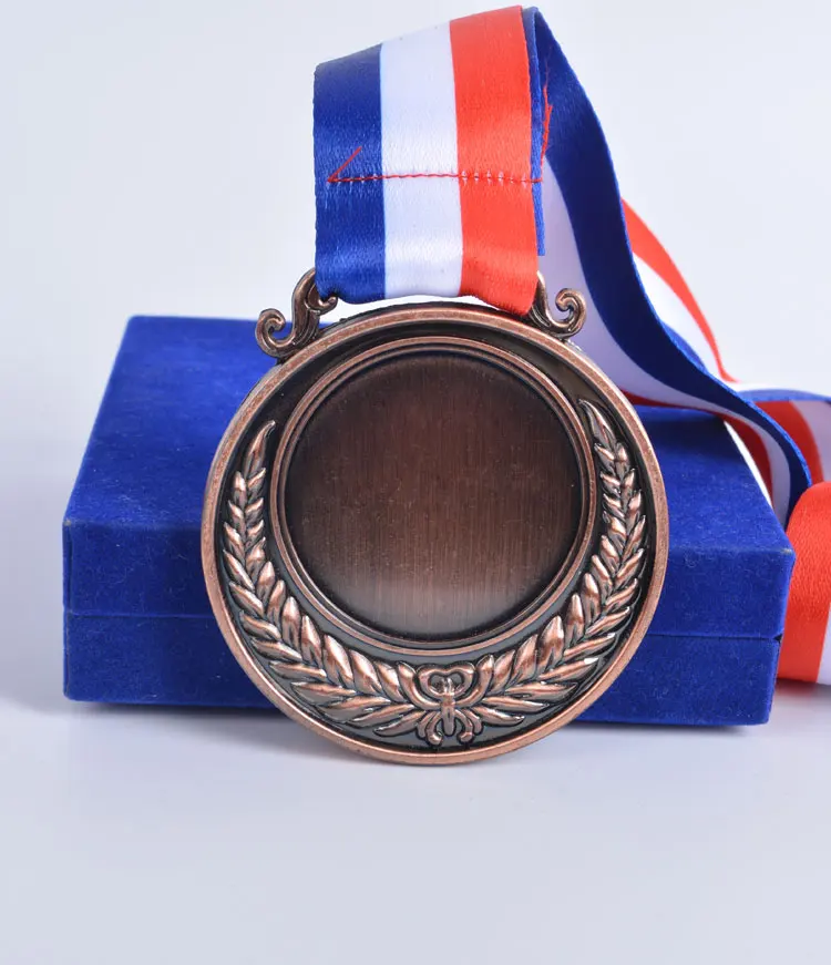 热销中国供应商专业纪念品工艺镀金银定制奖牌金属运动奖牌