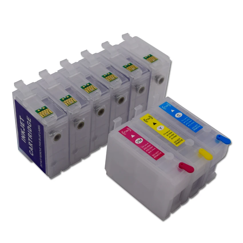 P 600 P600 Refillable Ink Cartridge For Epson Surecolor Sc P600 P600 Printer T7601 T7609 Inkjet 9286