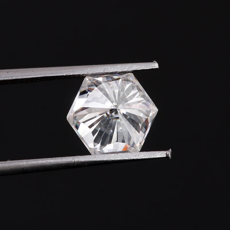 2毫米def彩色批发宝石六角切割moissanite钻石vvs清晰度为bijoux装饰