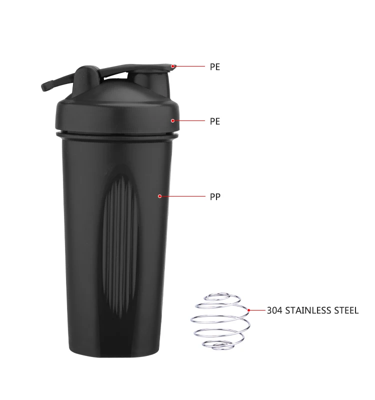 Protein Shaker Bottle Wholesale Classic Plastic BPA Free Gym - OKADI