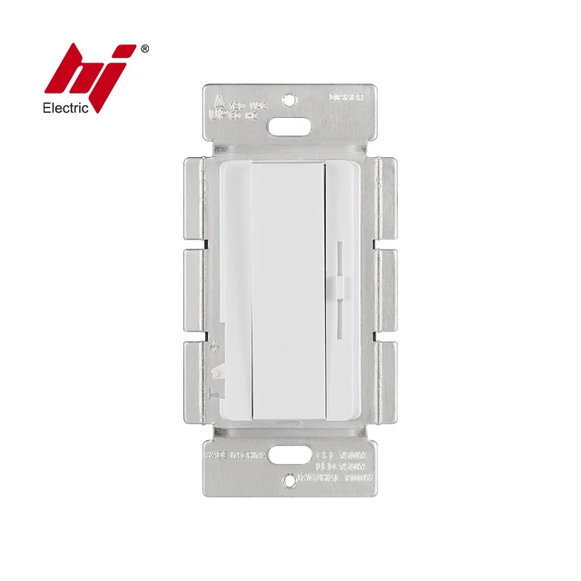 120VAC 60HZ 3 Way Slide LED Dimmer Light Switch for Dimmable CFL& LED
