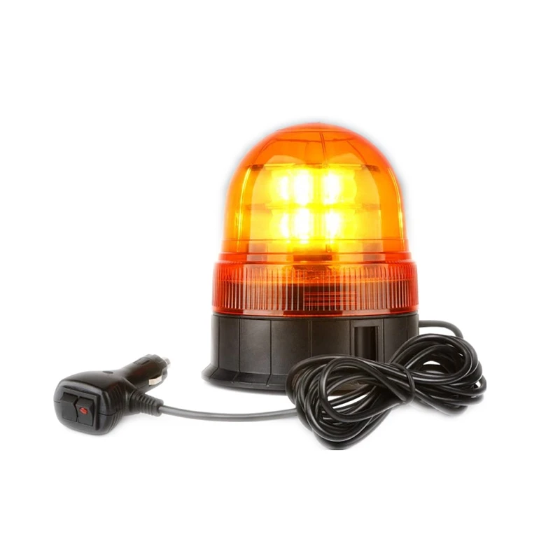 12 LEDs 36W High Intensity Strobe Rotating Beacon Lights,Rotating Revolving Safety Law Enforcement Top Car Light With Magnet