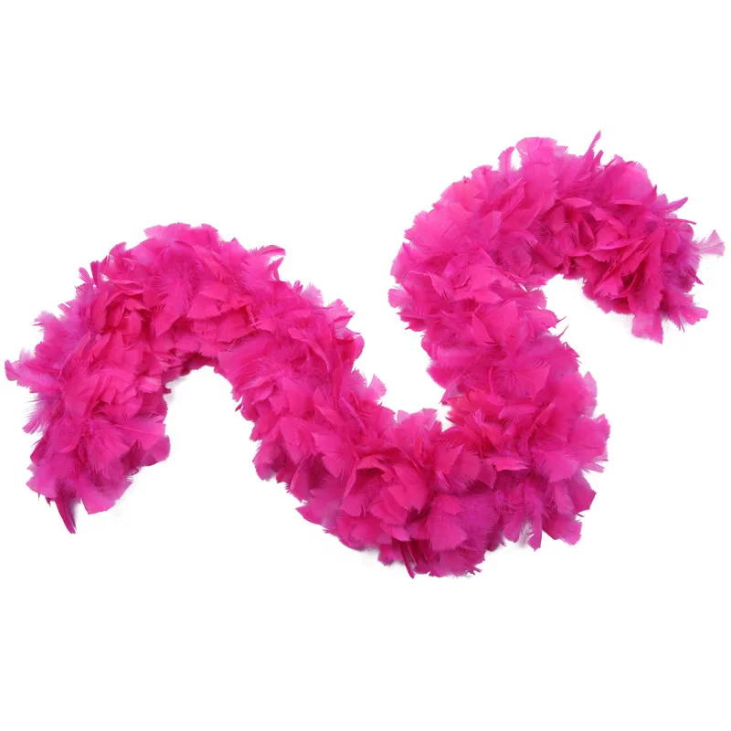 Wholesale Yellow Turkey Ruff Feather Boas 200g Thick Feather Boas For