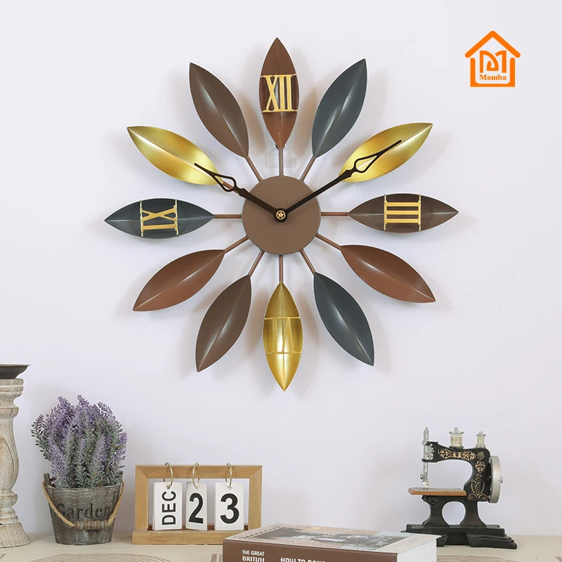 Moder-reloj De Hierro Para Sala De Estar,Simple,Creativo,Decoración
