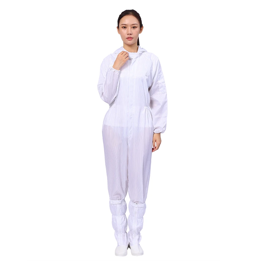 Polyester Material ESD Cleanroom Suit For Cleanroom - KingCare | KingCare.net