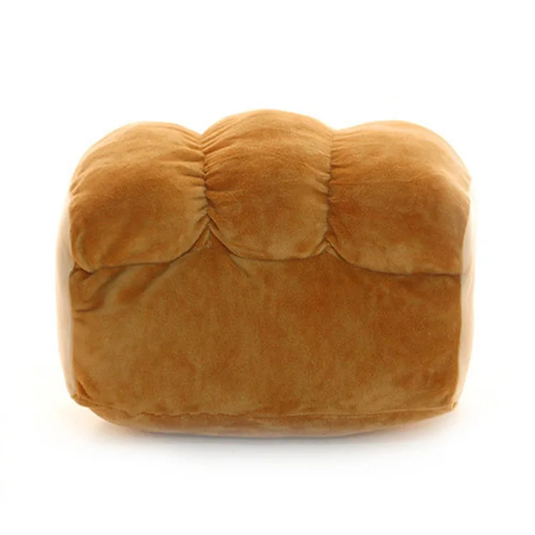 Custom Fluffy Bread Plush Pillow Stuffed Pillow Plush Food Toy Pillows