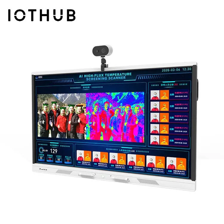
IOTHUB Human Body Temperature Fever Screening Detection Measurement Facial Ip Image Ai Thermal Camera 