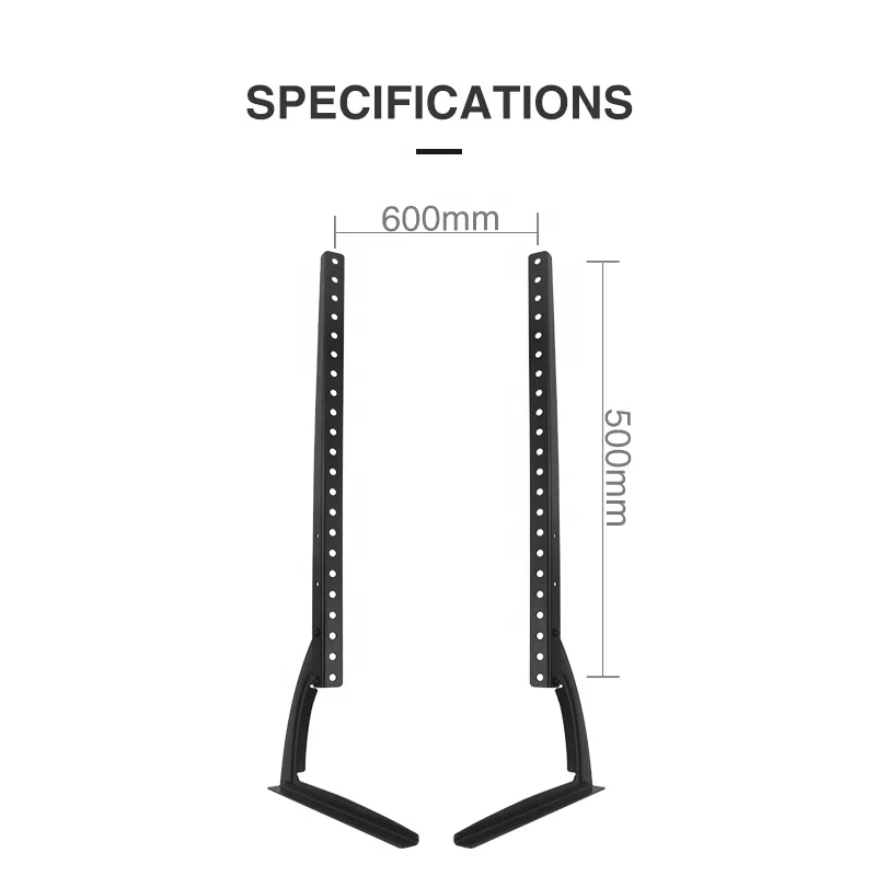 Tv Mount Universal Height Adjustable Tabletop Tv Brackets Stand Base Tv