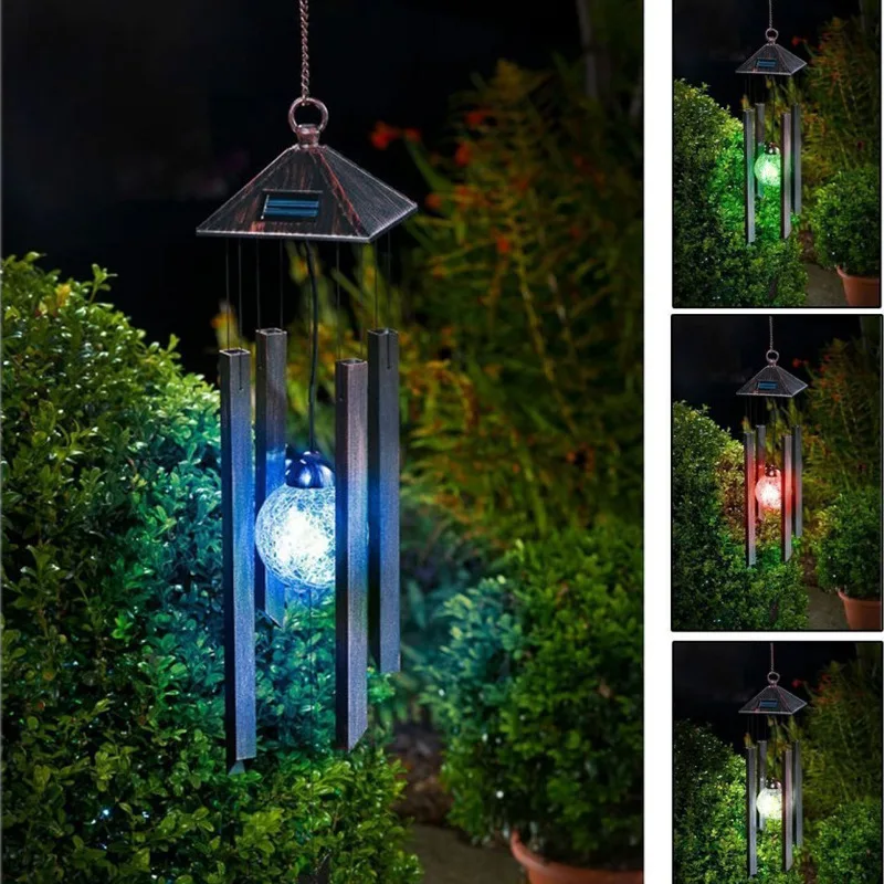 solar wind chimes light