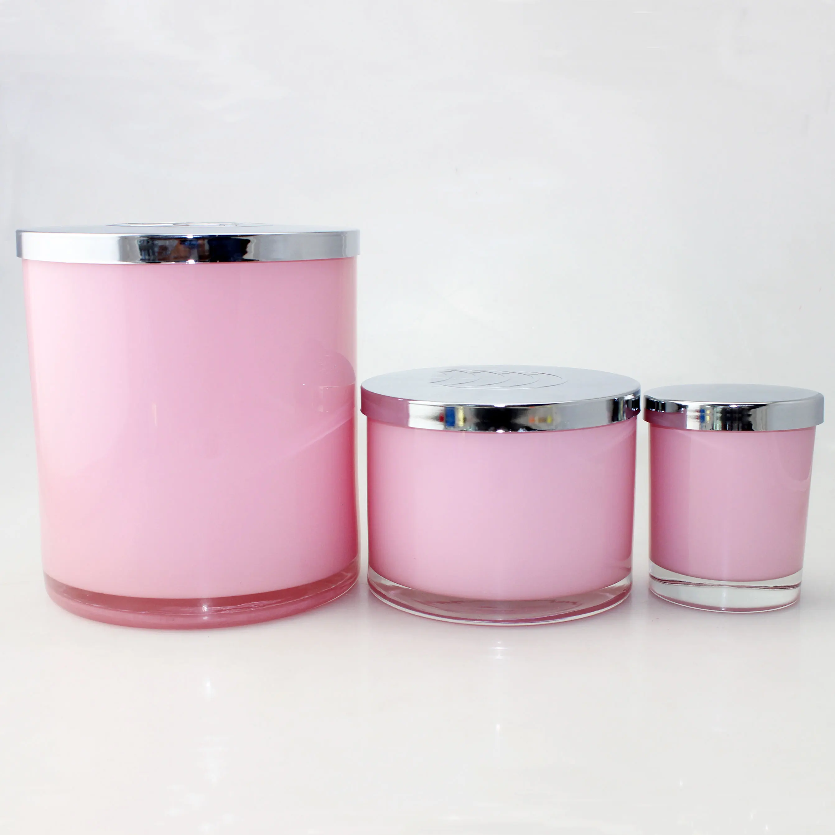 wholesale straight wall pink colored glass