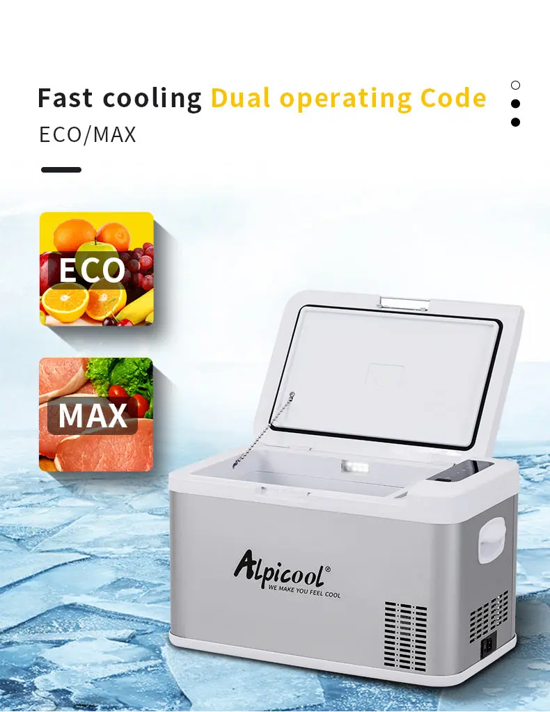 18l Alpicool Mk18 Mini Battery Powered Optional Car Fridge Freezer