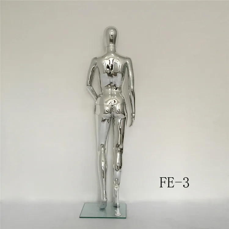 Plastic Mannequin Manufacturing Wholesale Sale Adjustable Silver Chrome