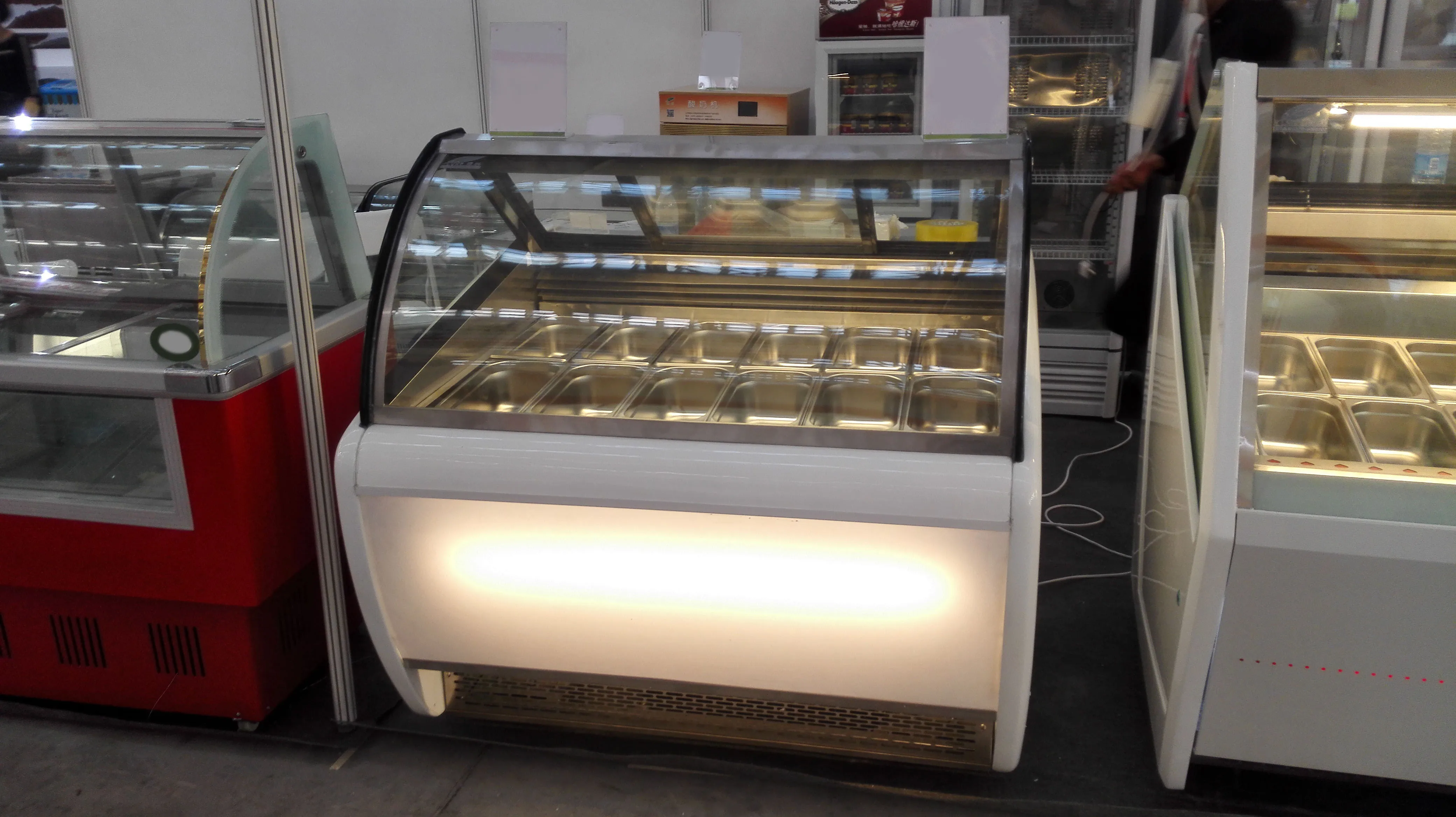 Italian Fast Cooling Gelato Ice Cream Display Refrigerator - Buy ...