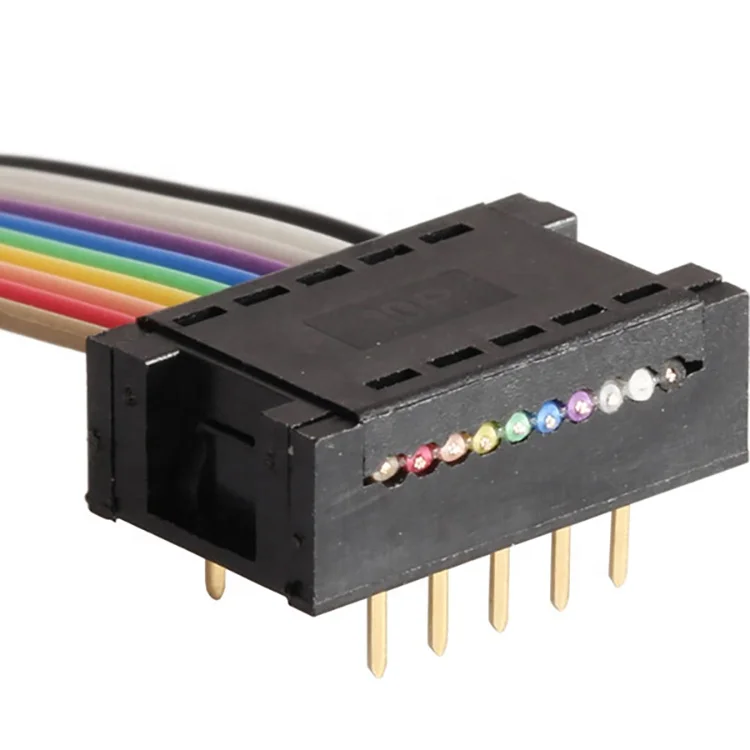 Asp isp jtag 10 pin connettore arcobaleno basetta idc cavo piatto buy