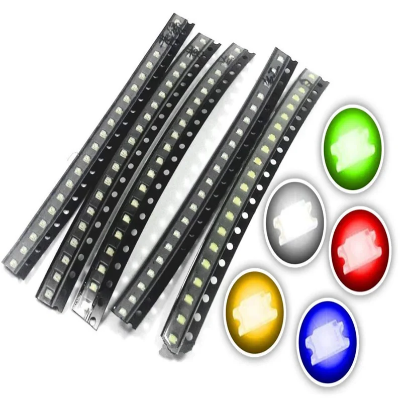 rote SMDs red rouge rojo rosso rood tief 200 SMD LEDs 1206 rot mini SMT LED 