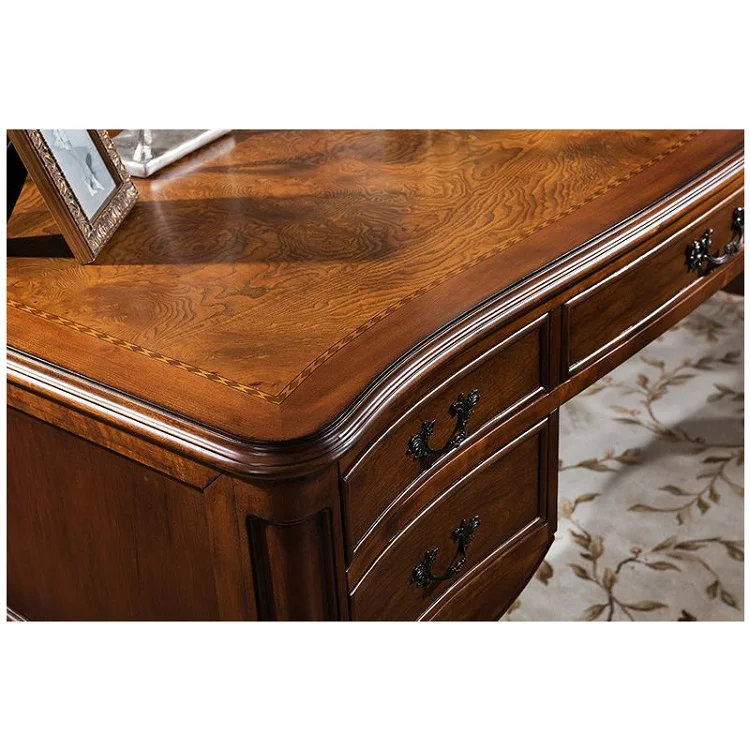 Antique Furniture High Quality Study Table And Study Chair For Study