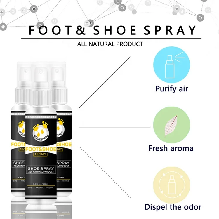 Hot selling shoe cleaner spray cleaning liquid foot plant extract deodorant waterproof foot shoe waterproof spray