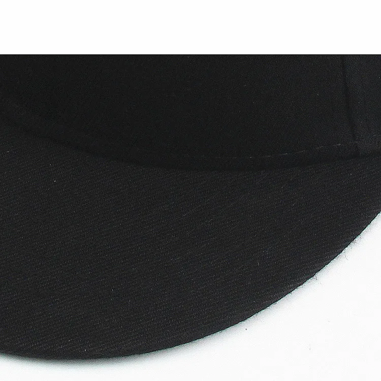 Custom Size 6 Panel Blank Flat Brim Fitted Snapback Hats Buy Fitted Hats,Custom Fitted Hats