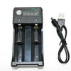 18650 charger double slot USB charger strong light flashlight independent charging 3.7V cylinder 2 lithium battery