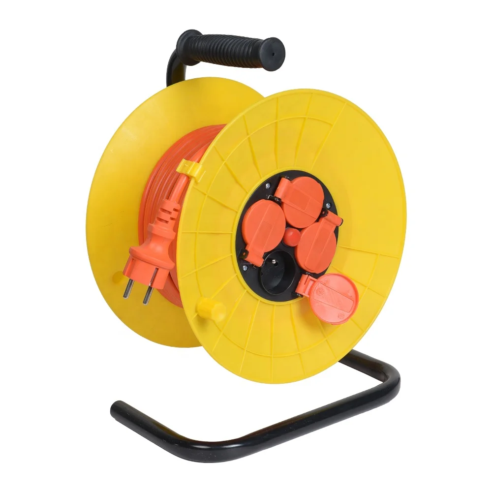 French Electric Extension Cable Reel Socket Buy Electric Extension