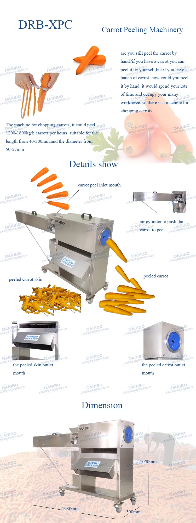 Auto Electric Carrots Peeler Machinery Peeler Electric Professional