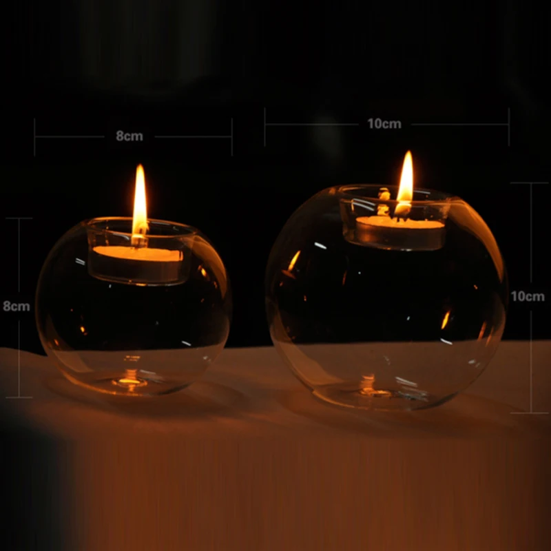 Hand Blown Home Decoration Wedding Decoration Round Globe Borosilicate