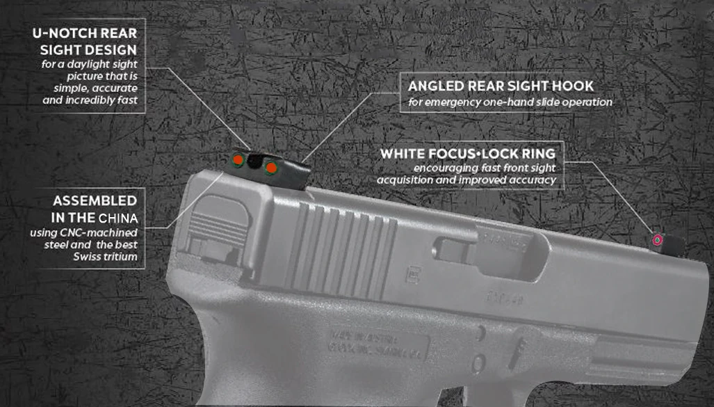 glock night sights white front