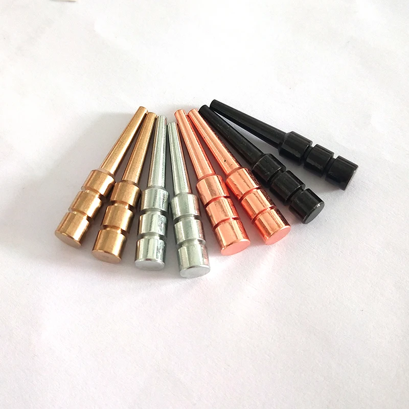 Fancy Metal 2" Long Cribbage Pegs Fit 3/16 Cribbage Boards Pegs Holes Gold Silver Black Cribbage