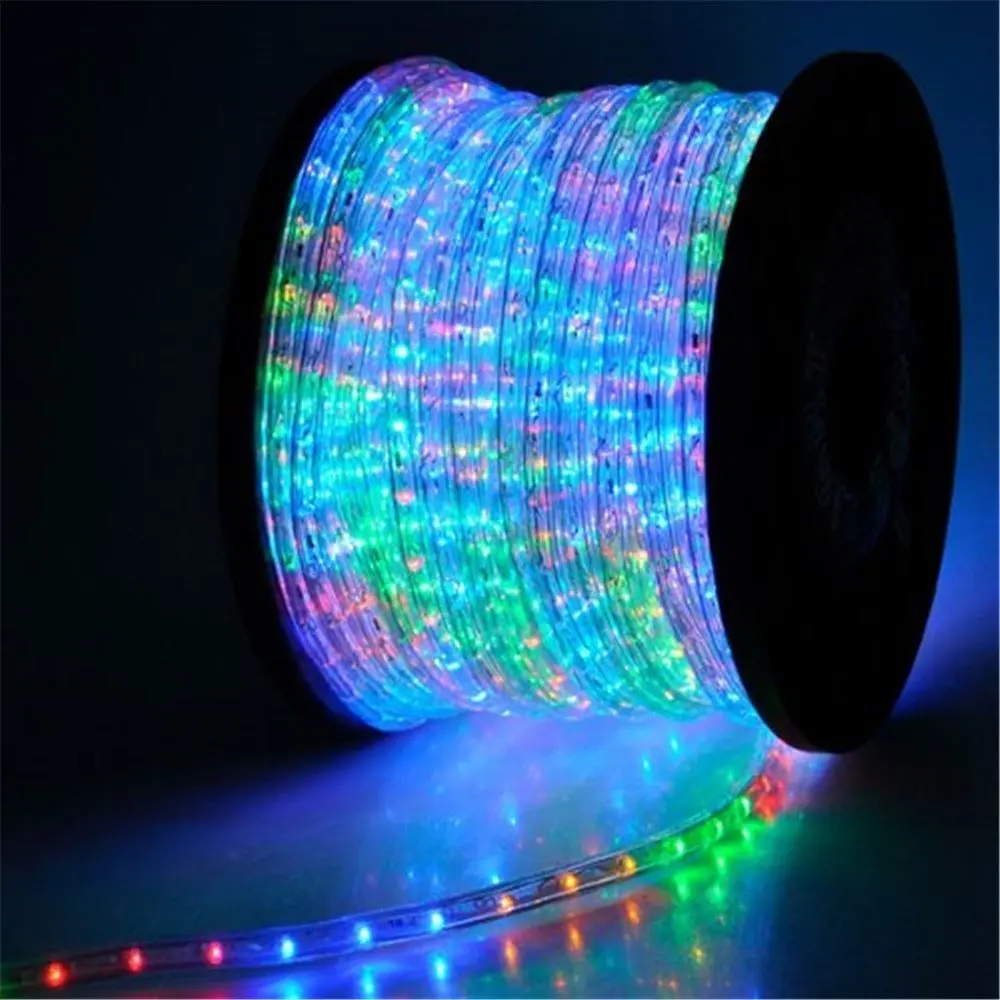 Round 2 wires Outdoor Commercial LED Rope Connectable Waterproof LED String Lights