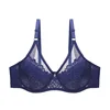 Women Large Size Lace Thin Cotton Cups Gather Bra