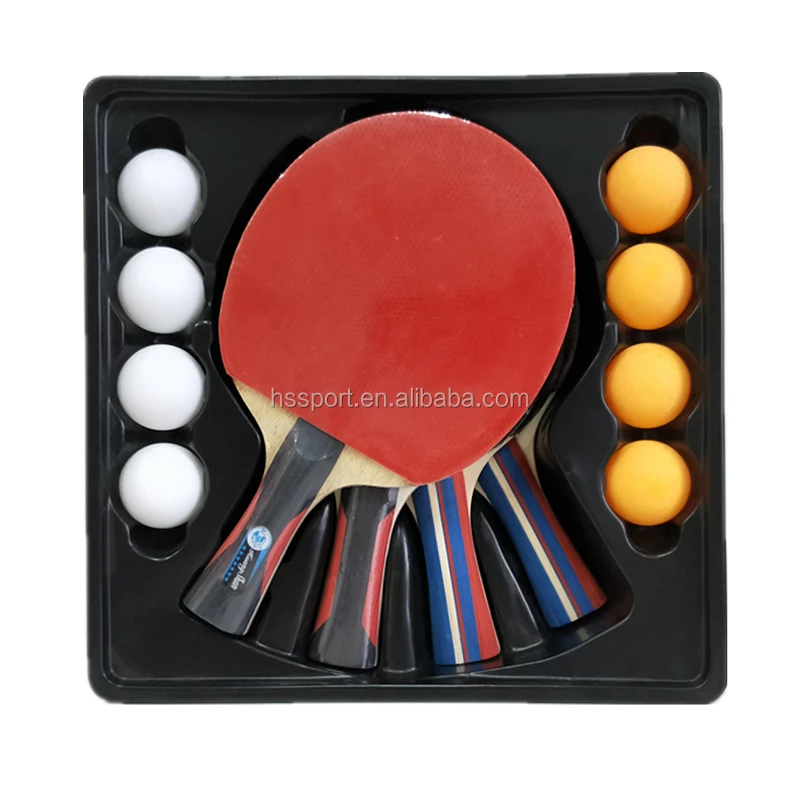 Table Tennis Racket Sets 4 Rackets 8 Ball With Carrying Bag 4 Player Ping Pong Paddle Set Buy