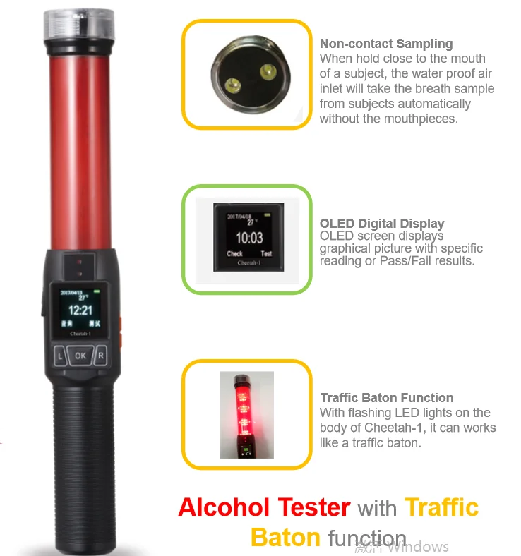 Good Price Alcohol Tester Cheetah-1 quick alcohol tester without mouthpiece