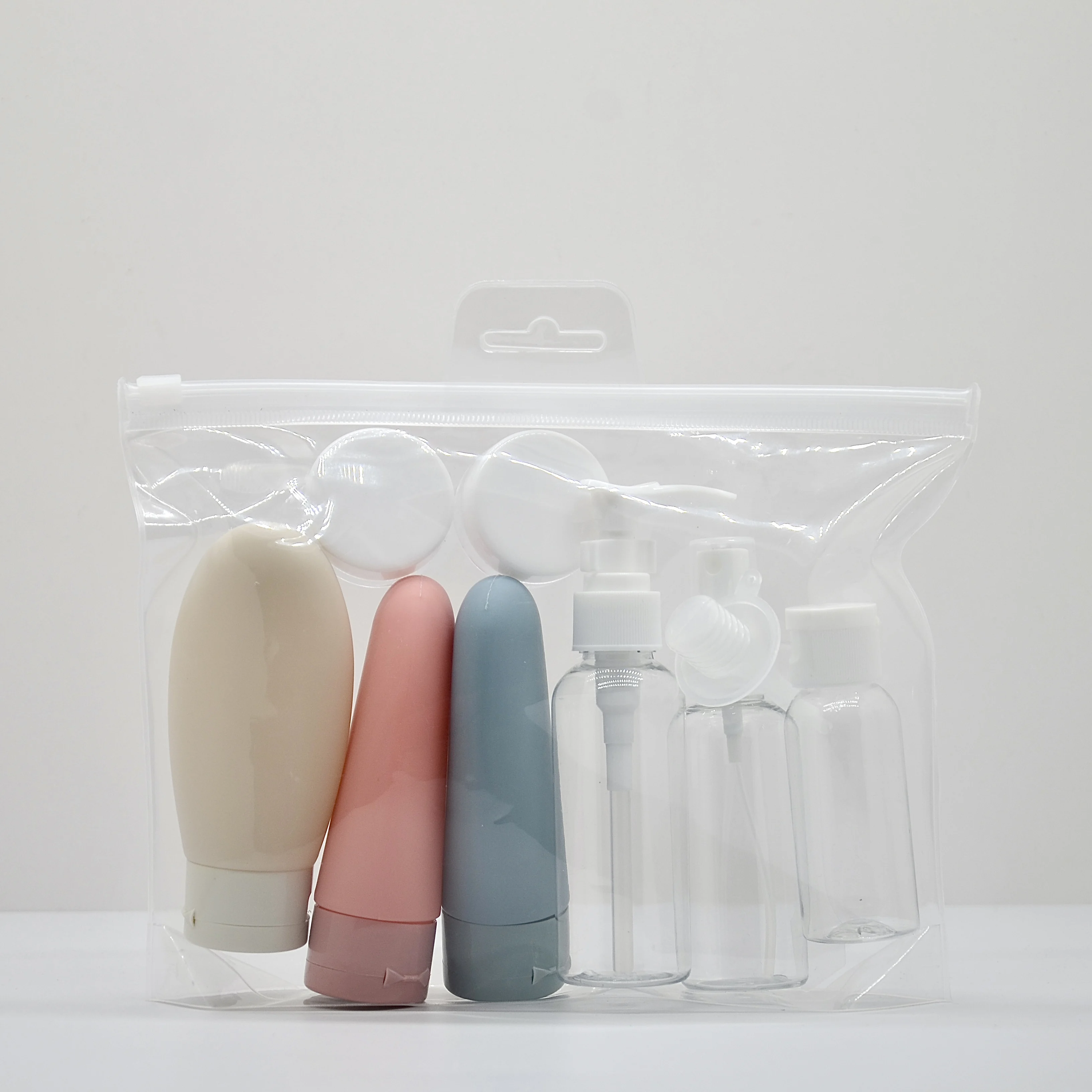 Ecofriendly Travel Bottle Kit 11pcs Plastic Bottle With Case For