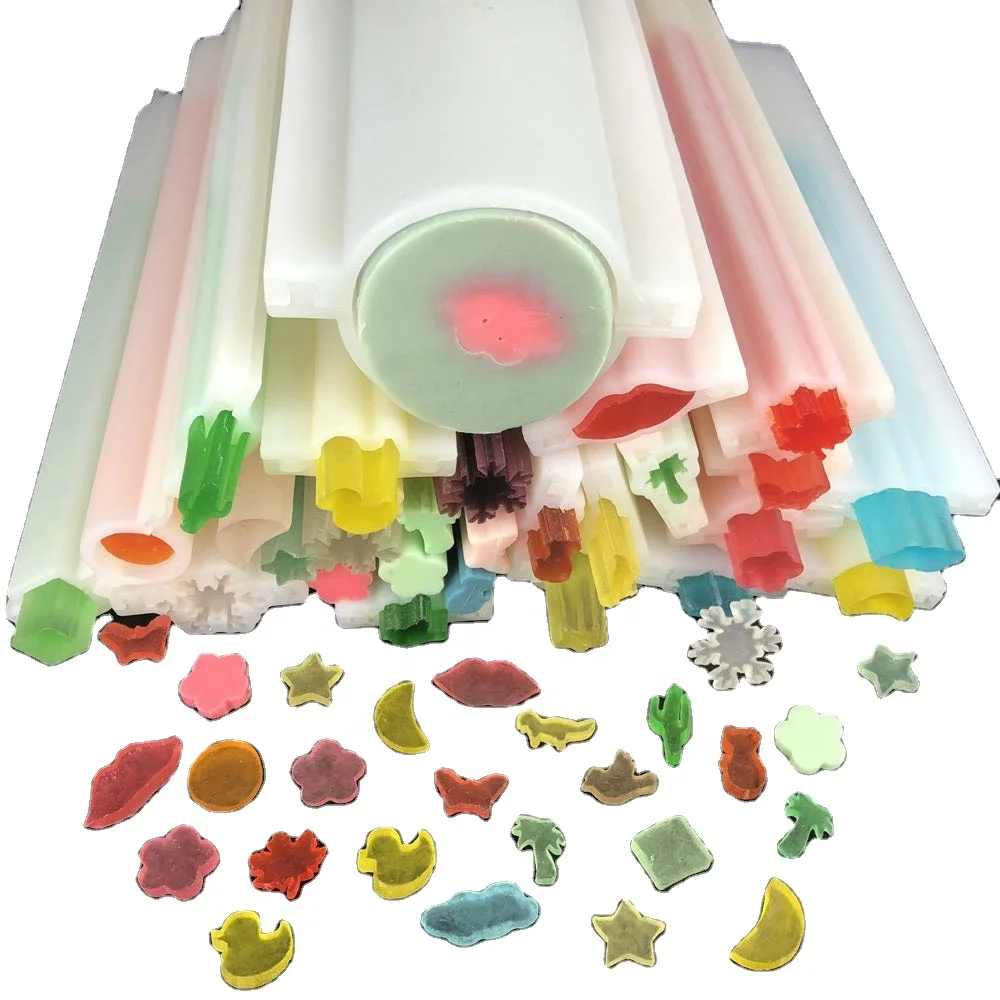 
Long Tube Round Star Heart Flower Moon Shape Soap DIY Silicone Soap Mold Hotel Small Soap Mold 