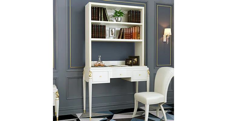 Wooden Home Furniture Bookshelf Table Modern Home Student Computer of Laptop Desk with bookshelf