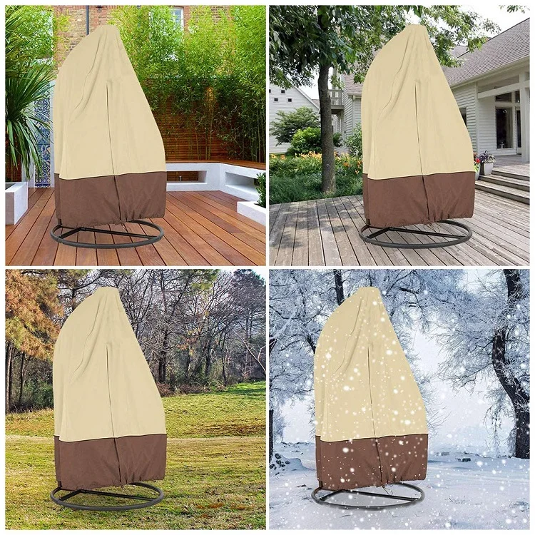 Outdoor Durable Patio Egg Swing Chair Cover Furniture Covers Waterproof Hanging Chair Cover