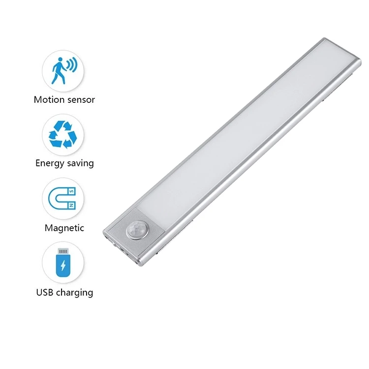 Ultra Slim Usb Interior Cupboard Cabinet Wardrobe Wall Chest 76 Leds PIR Motion Sensor Wireless Led Night Lights