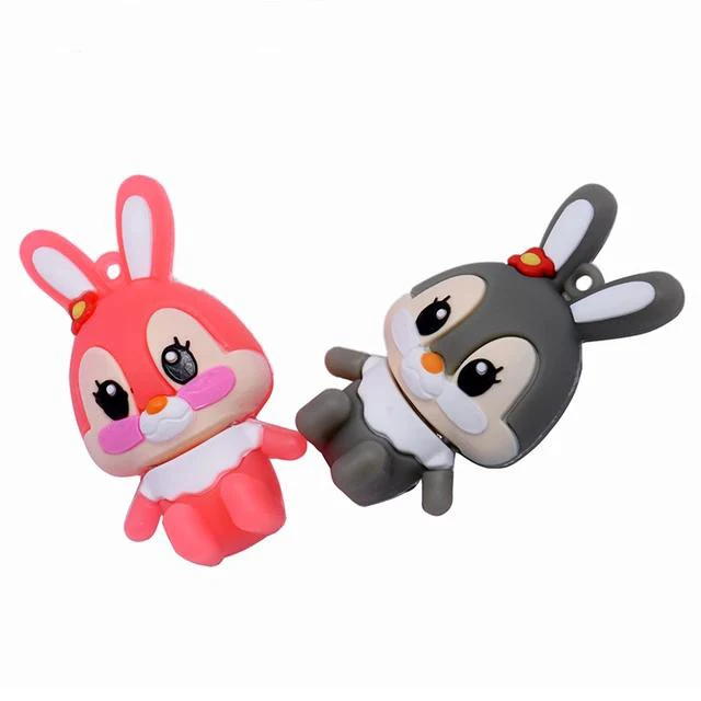 Cartoon Rabbit Usb 2.0 Flash Drive 4GB 8GB 16GB 32GB 64GB 128GB Usb Memory Card Usb Flash Memory Stick Pendrive Thumb Drive Disk - ANKUX.COM