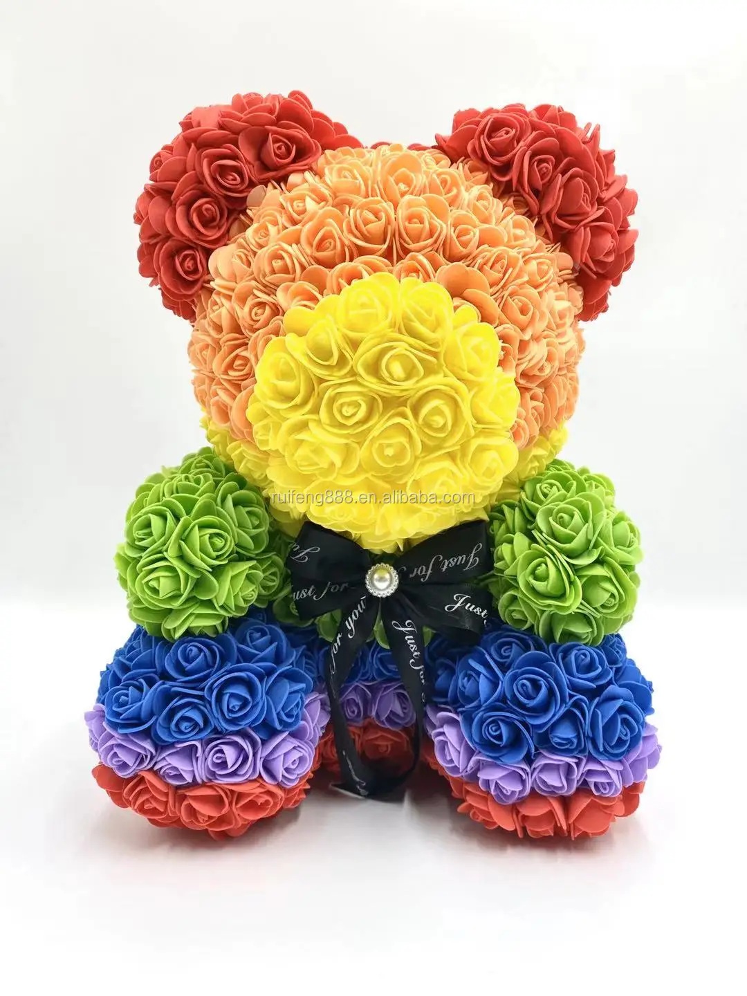 rainbow rose bear