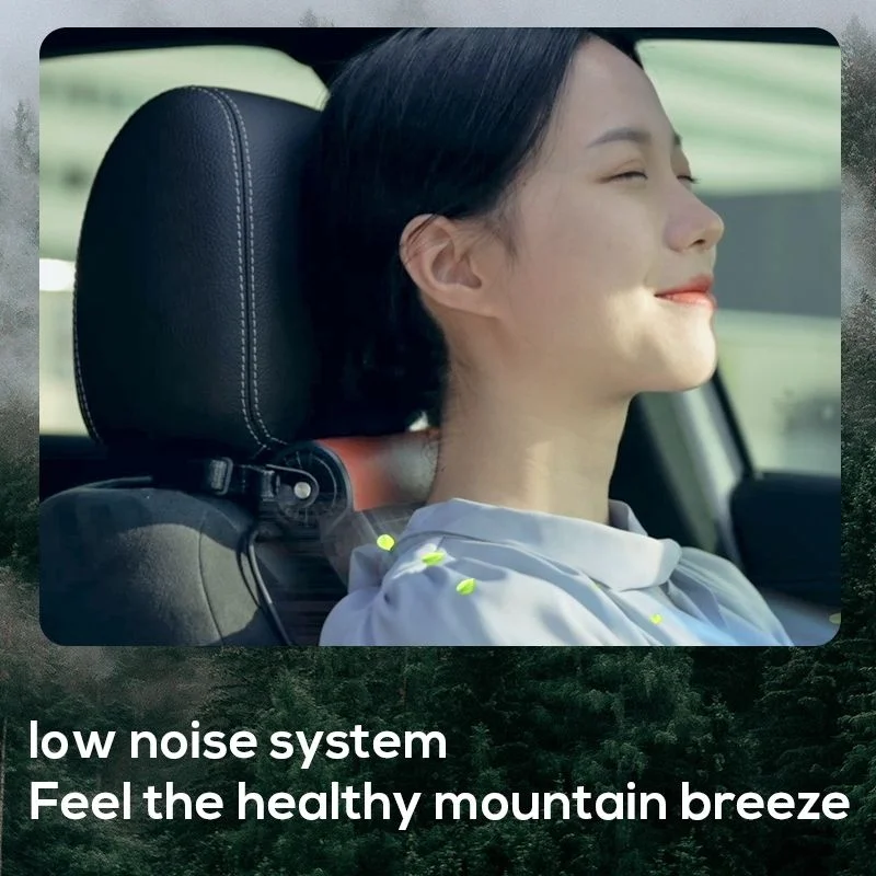 Headrest Car Seat Fan, USB, 10W, ABS - detail 4
